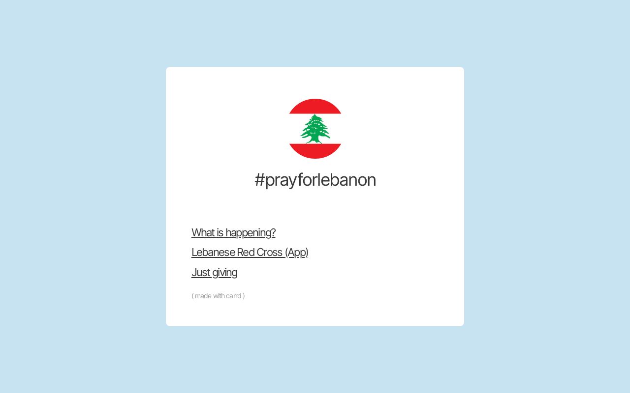 Carrd profile picture for @beirut